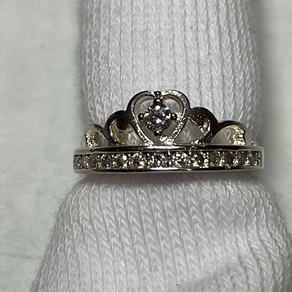Crown ring stamped 0.925 - Picture 2 of 4